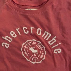 Pink a&f tee